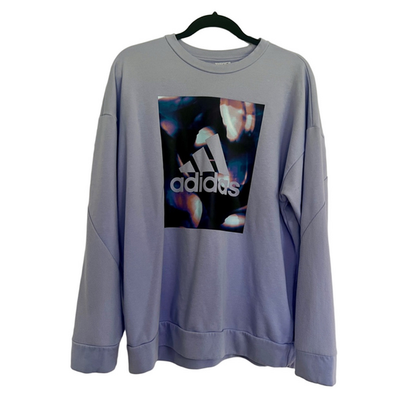 Adidas U4U Soft Knit Crew Sweatshirt GS3879 – Lavender Purple Women’s L - Picture 1 of 4